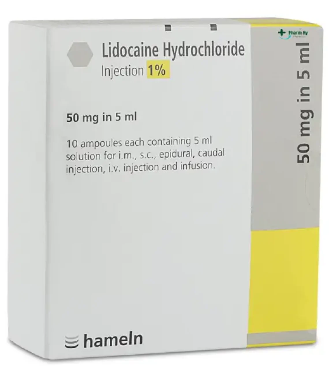 Lidocaine Hydrochloride Injection 1% (50mg In 5ml)